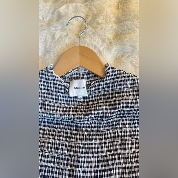 Reformation Aggie Top In Remy Check, brand new without tags, never worn,no flaws - Picture 10 of 15